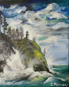 Washington Waves, Acrylic on Canvas. -I Furman- 1-6-16